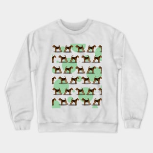 Airedale terrier pattern Crewneck Sweatshirt